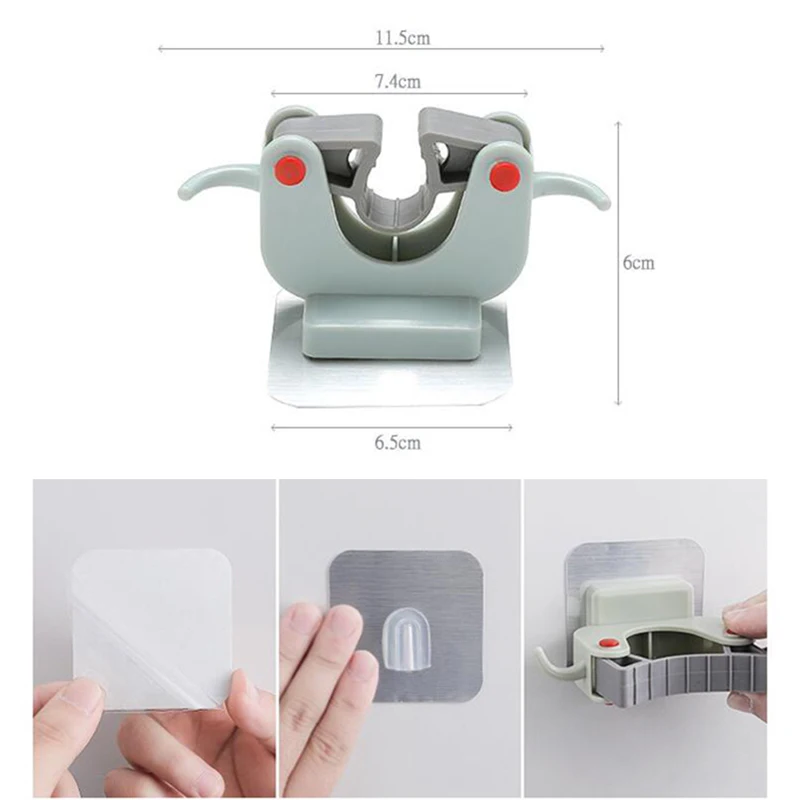 5 шт. Многофункциональный бесследовый присоски крюк для швабры держатель