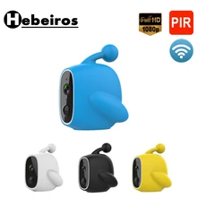 Hebeiros 1080P мини батарея Wi-Fi Камера уличная IP66 водонепроницаемая IP камера PIR детектор движения камеры видеонаблюдения безопасности CCTV