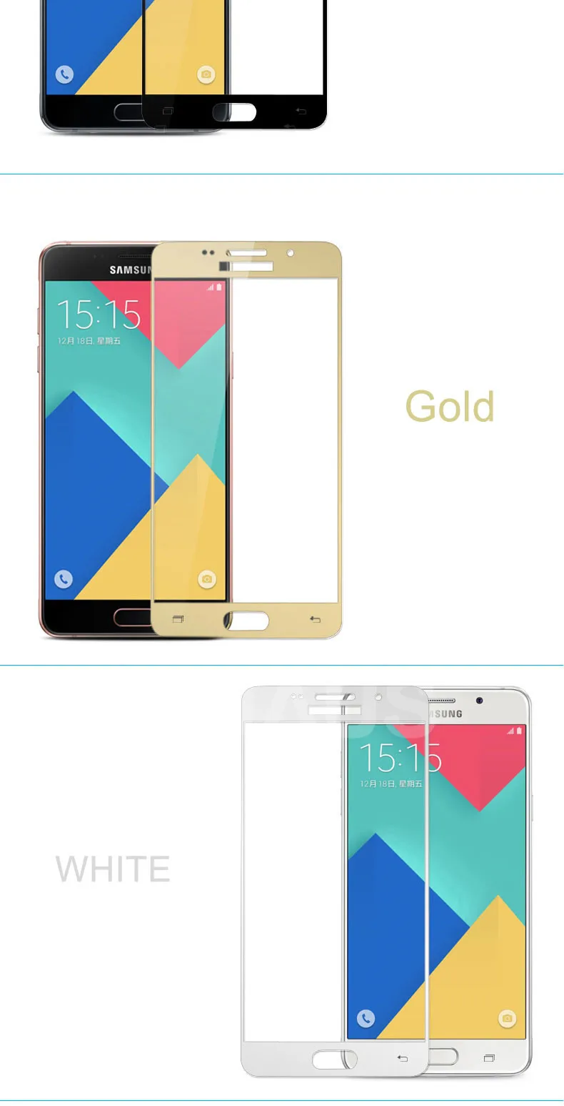 9D защитный Стекло на samsung Galaxy S7 A3 A5 A7 J3 J5 J7 закаленное Экран протектор Защитная пленка для стекла