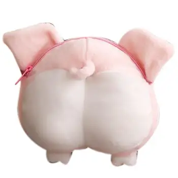 

Kawaii Pink Pig Wallet Piggy Styling Purse Plush Chain Shoulder Bag Cute Girl's Phone Cosmetics Storage Messenger Bag Gift