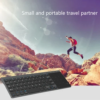 

Accessories 2.4Ghz Touchpad Ergonomic PC Laptop Gift Slim Smart TV Non Slip Mini Numeric Keypad Office Wireless Keyboard 59 Keys