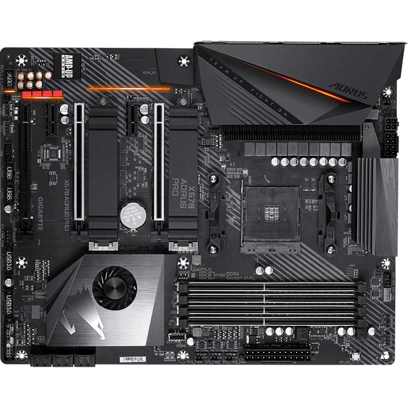 Материнская плата Gigabyte X570 AORUS PRO Soc-AM4 AMD X570 4xDDR4 ATX AC`97 8ch(7.1) GbLAN RAID+HDMI