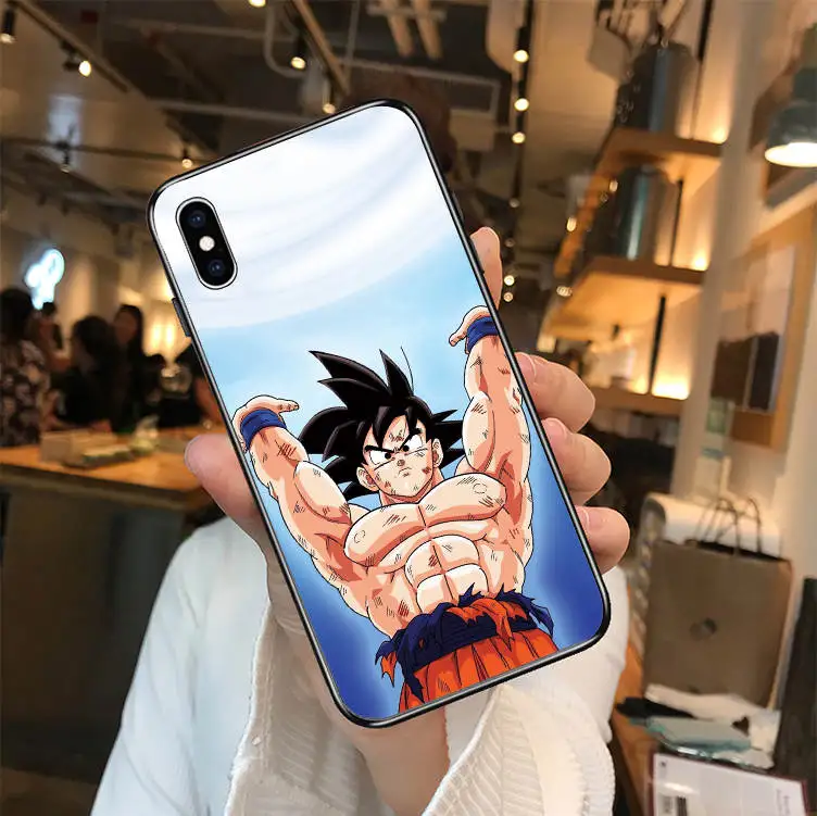 Dragon Ball Z Super DBZ Goku DBS Модный черный мягкий Уретановый Термопластик(tpu) чехол для телефона iPhone MAX XR XS X10 5 5S 5SE 6 6S 7 8 6Plus 7Plus
