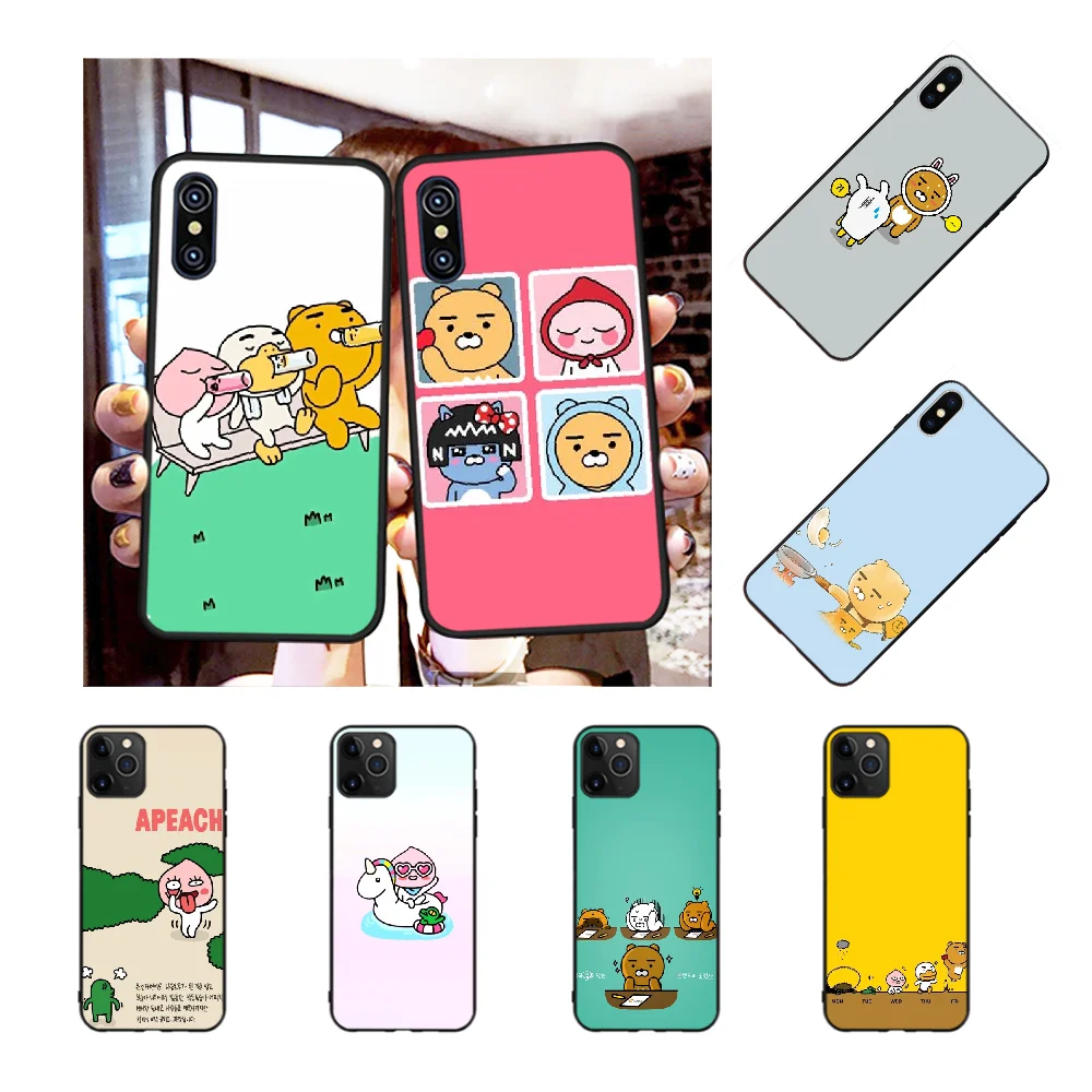 

NBDRUICAI Korean cartoon funny cocoa friend Newly Arrived Phone Case for iPhone 11 pro XS MAX 8 7 6 6S Plus X 5S SE XR case
