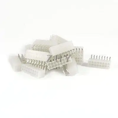 

20 Pcs Double Row 16 Pins Bending Flat Header Socket Connector
