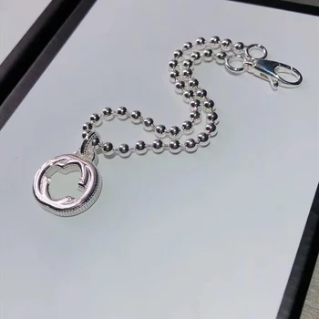 

G-letter bracelet in sterling silver, exquisite workmanship, classic micro-standard, fashion original LOGO jewelry gift