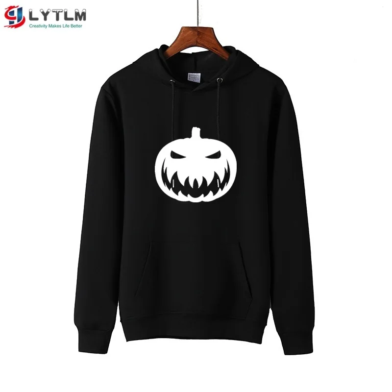 LYTLM/осень, толстовки для мальчиков, рубашка с тыквой рок, Толстовка для Хеллоуина, одежда для детей 12 лет, одежда для маленьких девочек - Цвет: MS6118 Black