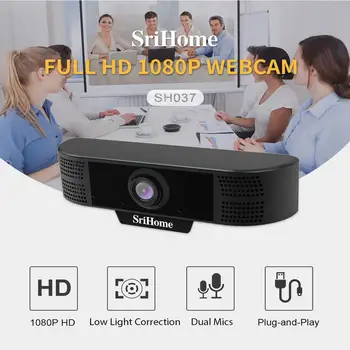 

HobbyLane Computer Video Camera Network Conference 1080P HD Camera with Noise Reduction Microphone Computer Webcam