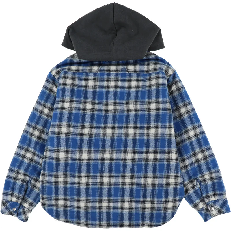 19FW RHUDE куртки с капюшоном для мужчин и женщин 1:1 лучшее качество клетчатая рубашка