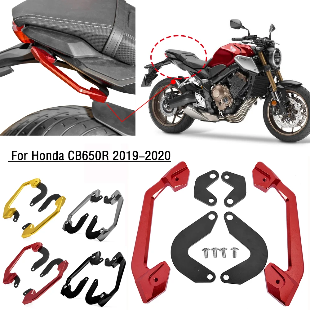 Для HONDA CB650R CBR650R 2019 2020 2021 CB 650R заднее ПАССАЖИРСКОЕ СИДЕНЬЕ ручной захват рельса