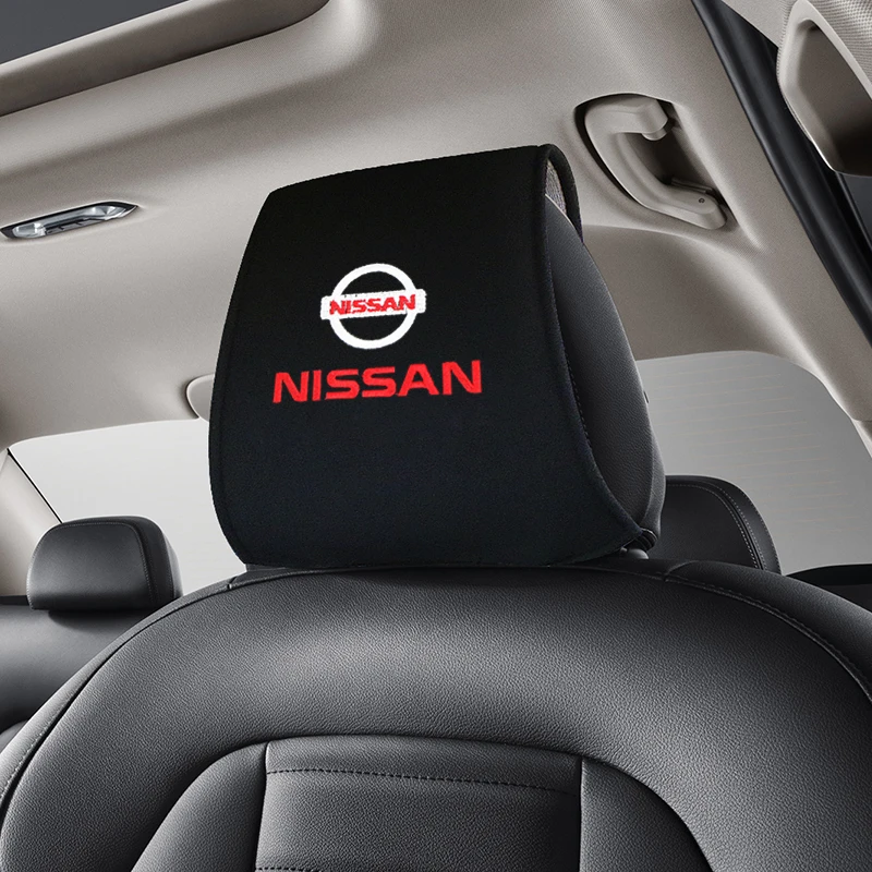 1pcs car headrest cover auto fit for Nissan Note Juke Sentra Patrol