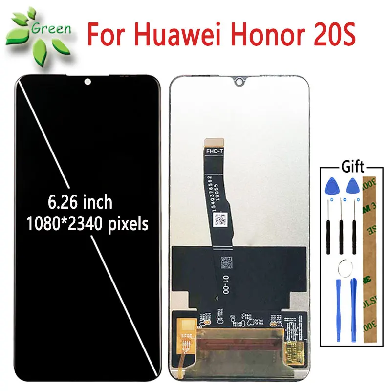 100% протестированный дисплей для Huawei Honor 20S MAR LX1H ЖК + сенсорный экран дигитайзер