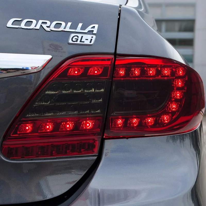 Автомобильный Стайлинг для Toyota Corolla задние фонари 2011-2013 Altis светодиодный задний фонарь светодиодный DRL сигнал тормоза заднего хода авто аксессуары