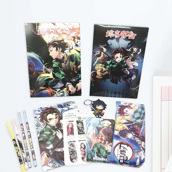 

Anime Demon Slayer: Kimetsu No Yaiba Lucky Bag Gift Bag Toy Include Postcard Poster Badge Stickers Bookmark Sleeves Gift