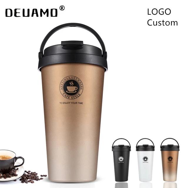 Logo Custom Thermos Bottle Vacuum  Custom Logo Coffee Travel Mug - Custom  Logo - Aliexpress