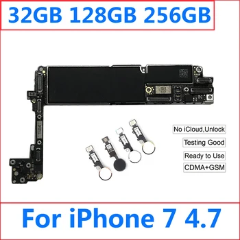 

Original Unlocked Motherboard For iPhone 7 Unlock iCloud Logic Board With Touch ID A1660 CDMA, A1778 Mainboard No any Locked