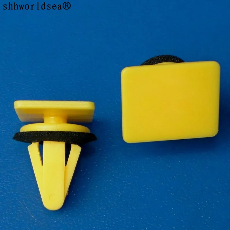 shhworldsea 100pcs auto clip fasteners Skirt Side Sill Cover Trim Panel