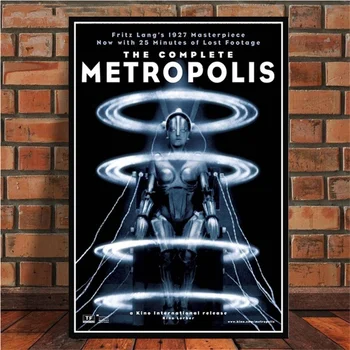 

Poster And Prints Metropolis Germany Vintage Movie Film Fritz Lang Retro Art Painting Wall Pictures For Living Room Home Decor