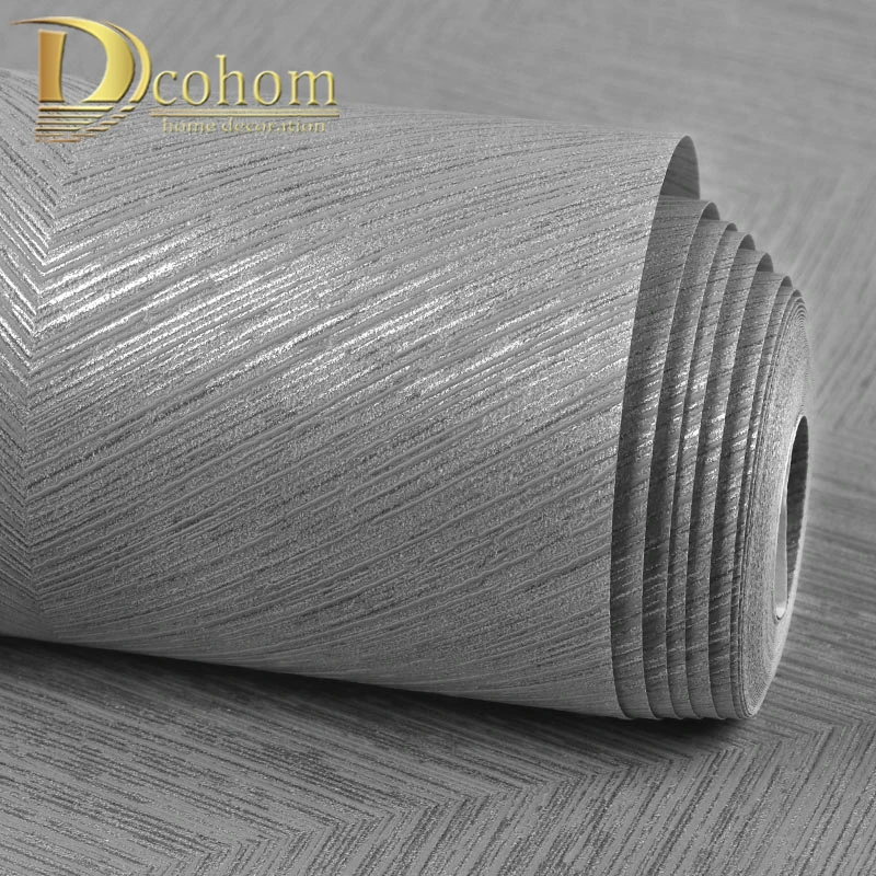シンプルなメタリックグラスクロステクスチャ壁紙 ダイニングルームとベッドルームの壁紙 黒 白 グレー 壁紙 Aliexpress
