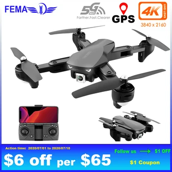 

FEMA Professional Drone Camera HD 4K GPS Optical Flow Remote Control 5G Wifi Fpv Foldable RC Quadcopter Drone VS E520S SG907