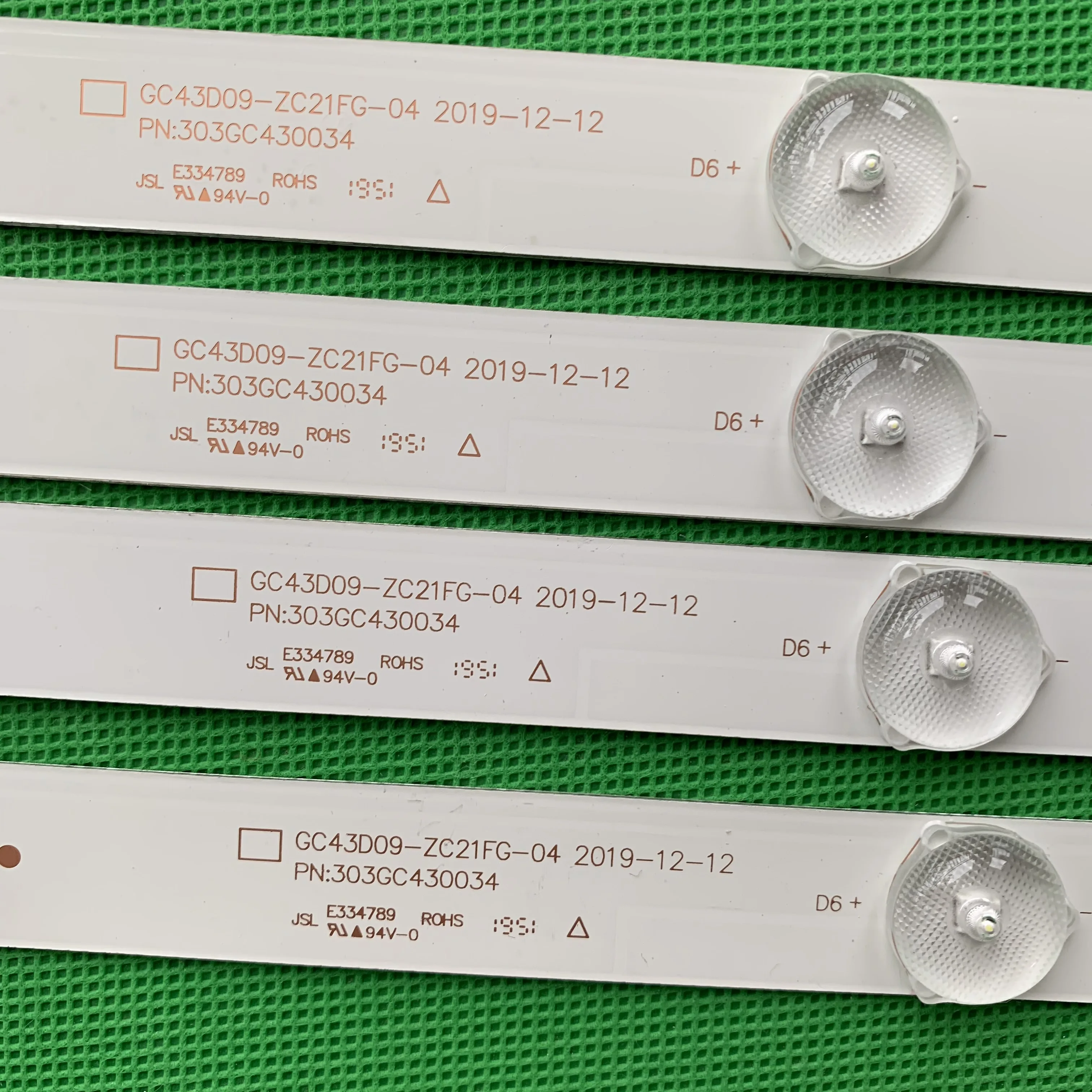 Tira de LED para iluminación trasera 9 lámpara para Philips 43PFF5021 43PFF5011 T4312M LD43V22S DLED43GC4X9 DLED43GC 4X9 GC43D09-ZC23FG-01 ZC21FA