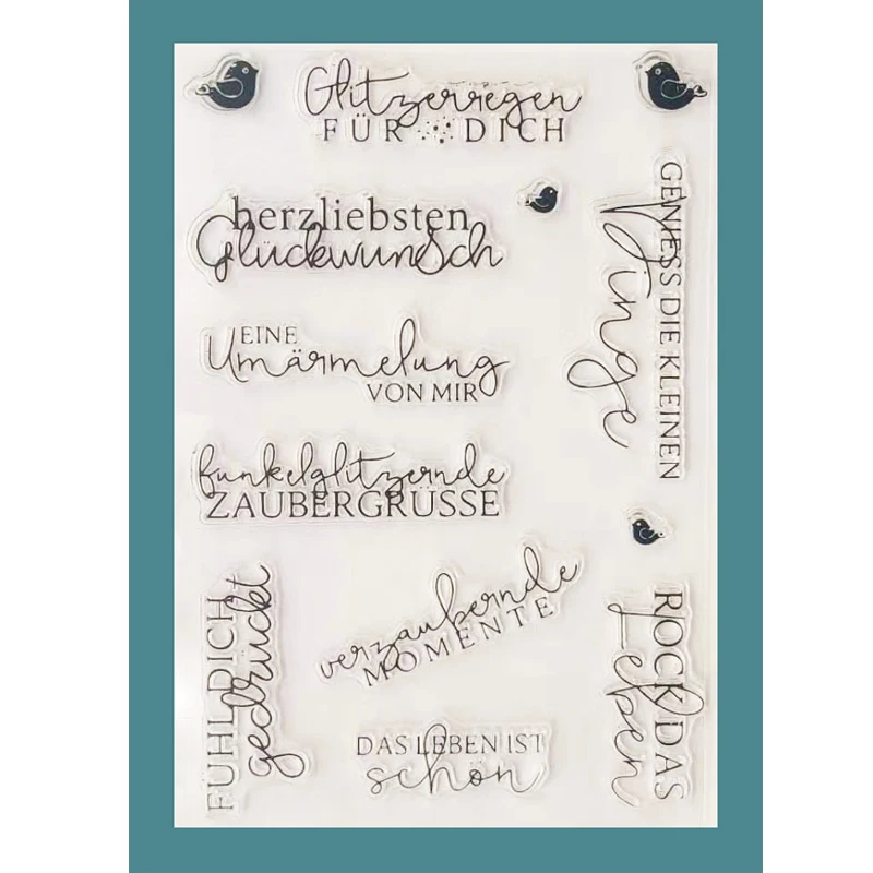 

ZATWBS good day Clear Stamps For DIY Scrapbooking/Card Making/Album Decorative Rubber Stamp Crafts