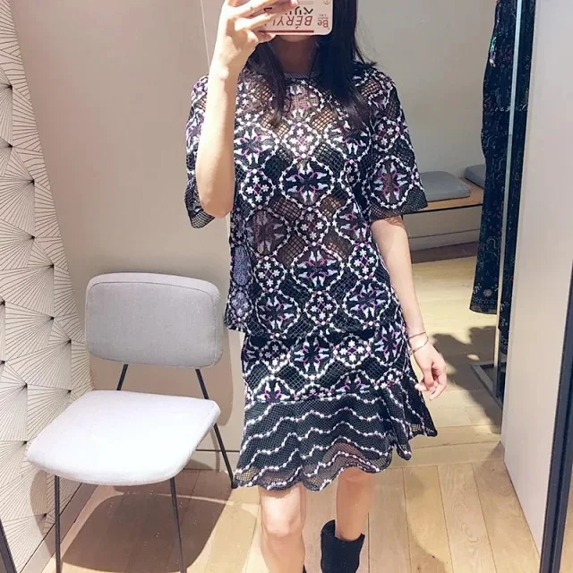 Женская рубашка вырез кружева короткий рукав рубашка Топ