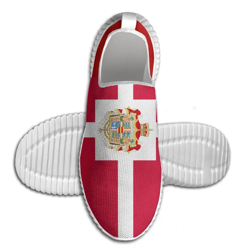 

New Denmark Flag Running Shoes Breathable Sneaker Lightweight Mens and Womens