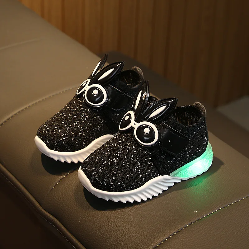 Sinered/Осенняя обувь для маленьких мальчиков и девочек; детская обувь с мягкой подошвой; Светодиодный светильник; маленькая сетчатая обувь для малышей; функциональная обувь для детей
