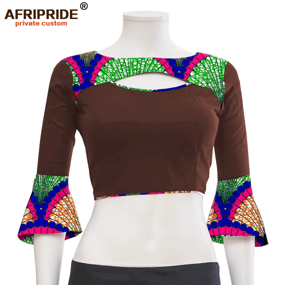 2020 африканская Летняя Сексуальная рубашка для леди AFRIPRIDE сделанная на заказ