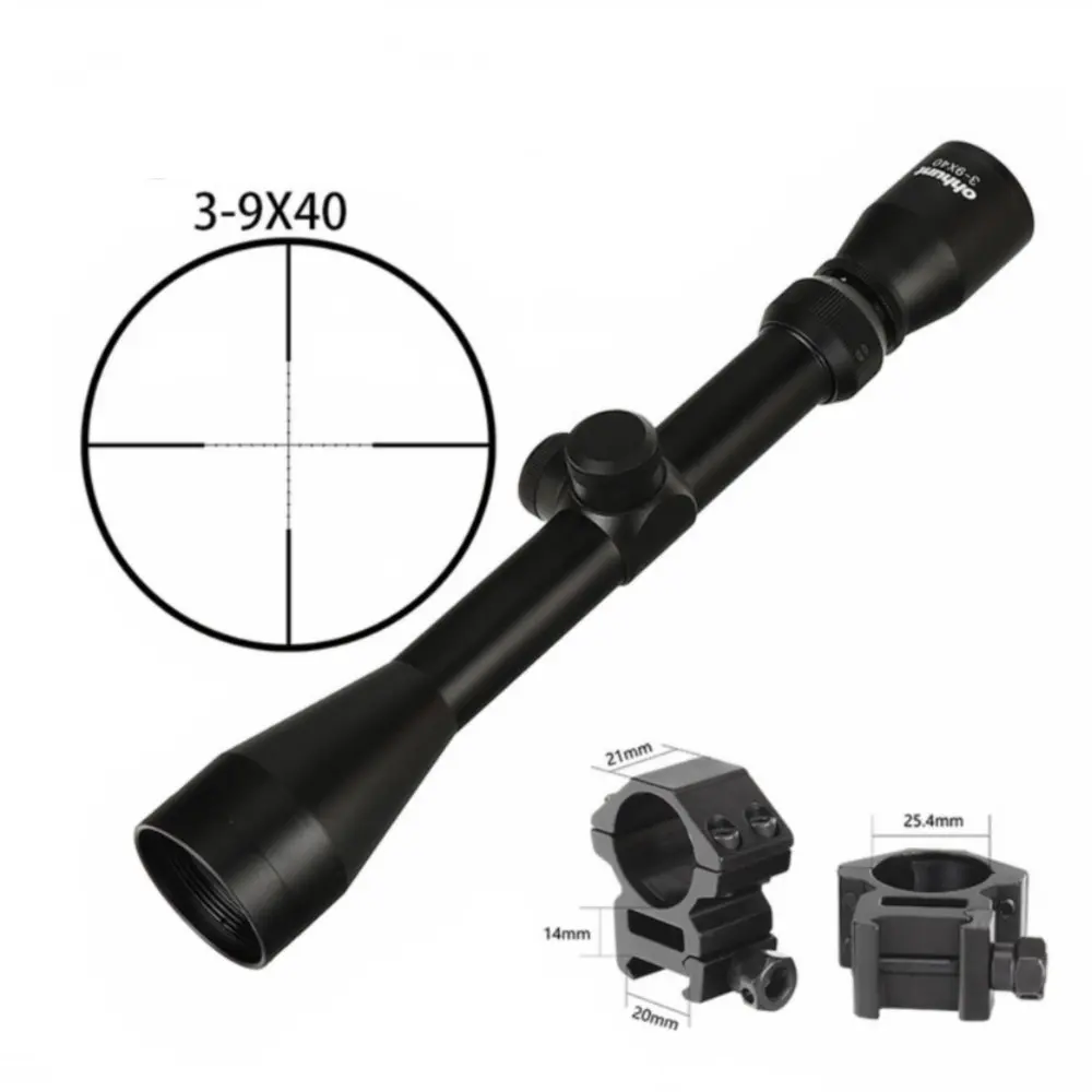 style7 3-9X40 охотничьи прицелы для стрельбы тусклый лак отделка Тонкий охотничий прицел оптический прицел распродажа - Цвет: style7