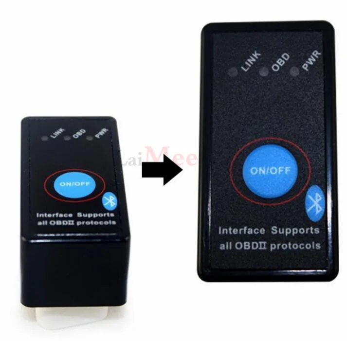 Super Mini ELM327 Bluetooth ELM 327 Power Switch V2.1 OnOff Button OBD2 Car Diagnostic Tool Multi-Languages For OBDII Protocols (4)