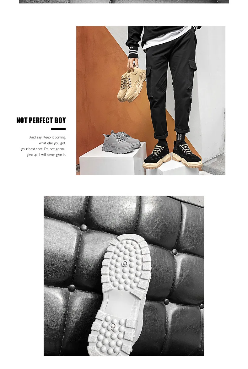 Mhysa/ г. Осенне-зимняя обувь мужские модные повседневные кроссовки мужская повседневная обувь на толстой подошве кроссовки мужская обувь chaussure homme