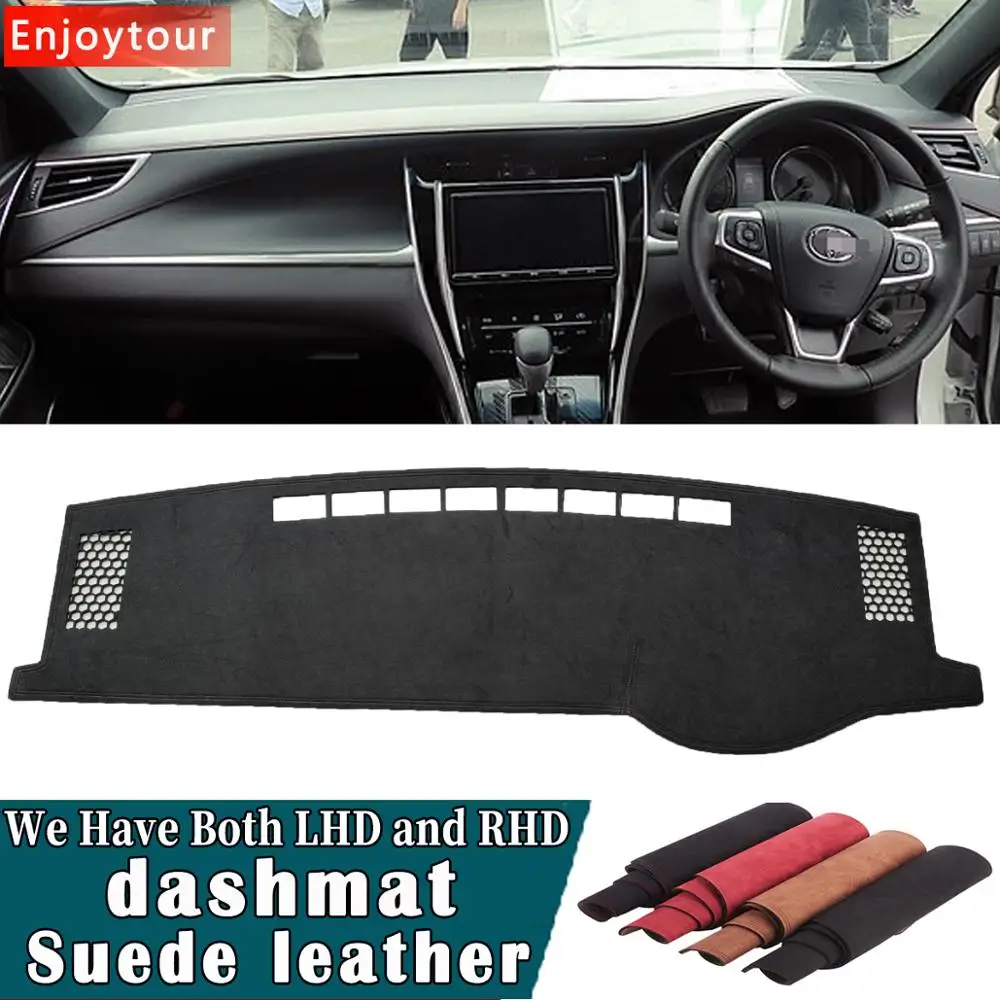 Car-styling Suede Leather Dashmat Dashboard Cover Pad Dash Mat Carpet for Toyota Harrier XU60 G3 2013 2014 2015