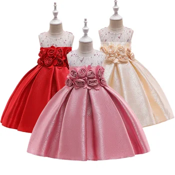 

New Summer Girls Bling Dress Children Toddler Sleeveless Princess Dress For Birthday Wedding Party Frocks 4 6 8 10 Years
