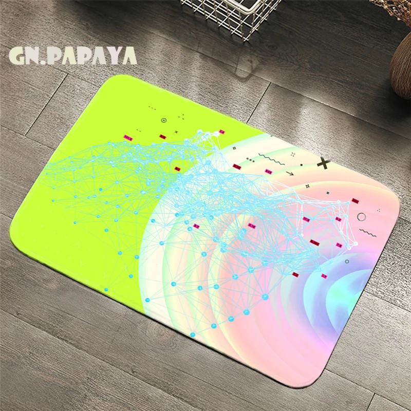 Разноцветные вихревые ковры хиппи коврики для ванной комнаты коврики для туалета ковры для кухни художественный модный коврик абсорбирующий коврик для передней двери