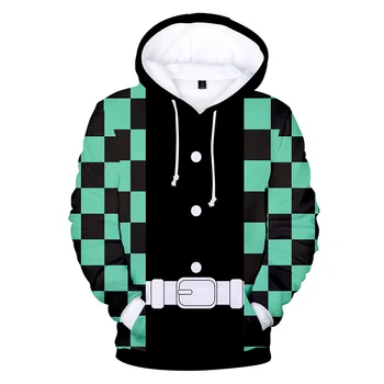 

Anime Demon Slayer Kimetsu No Yaiba Cosplay Hoodie for Men Women Kid Costume Hooded Sweatshirt Clothes Hoddie Child Boy Girl