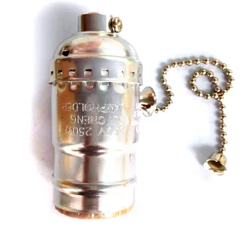 

E27 Durable Accessory Zipper Hanging Waterproof Easy Install 100-240V Aluminum Vintage Lamp Holder