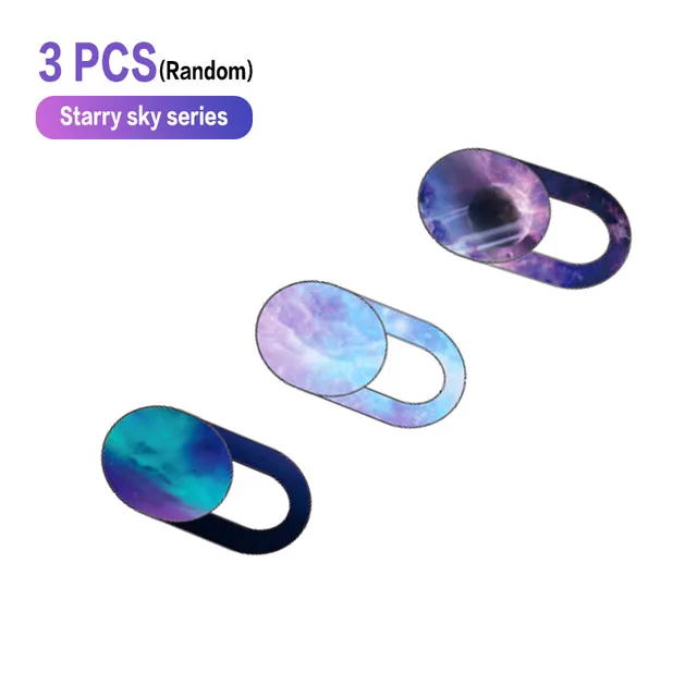 Starry Sky Pattern WebCam Camera Cover Laptop Stickers for Laptops Macbook Smart Phone Privacy Protection Shutter Slider Sticker wide angle camera phone Lenses