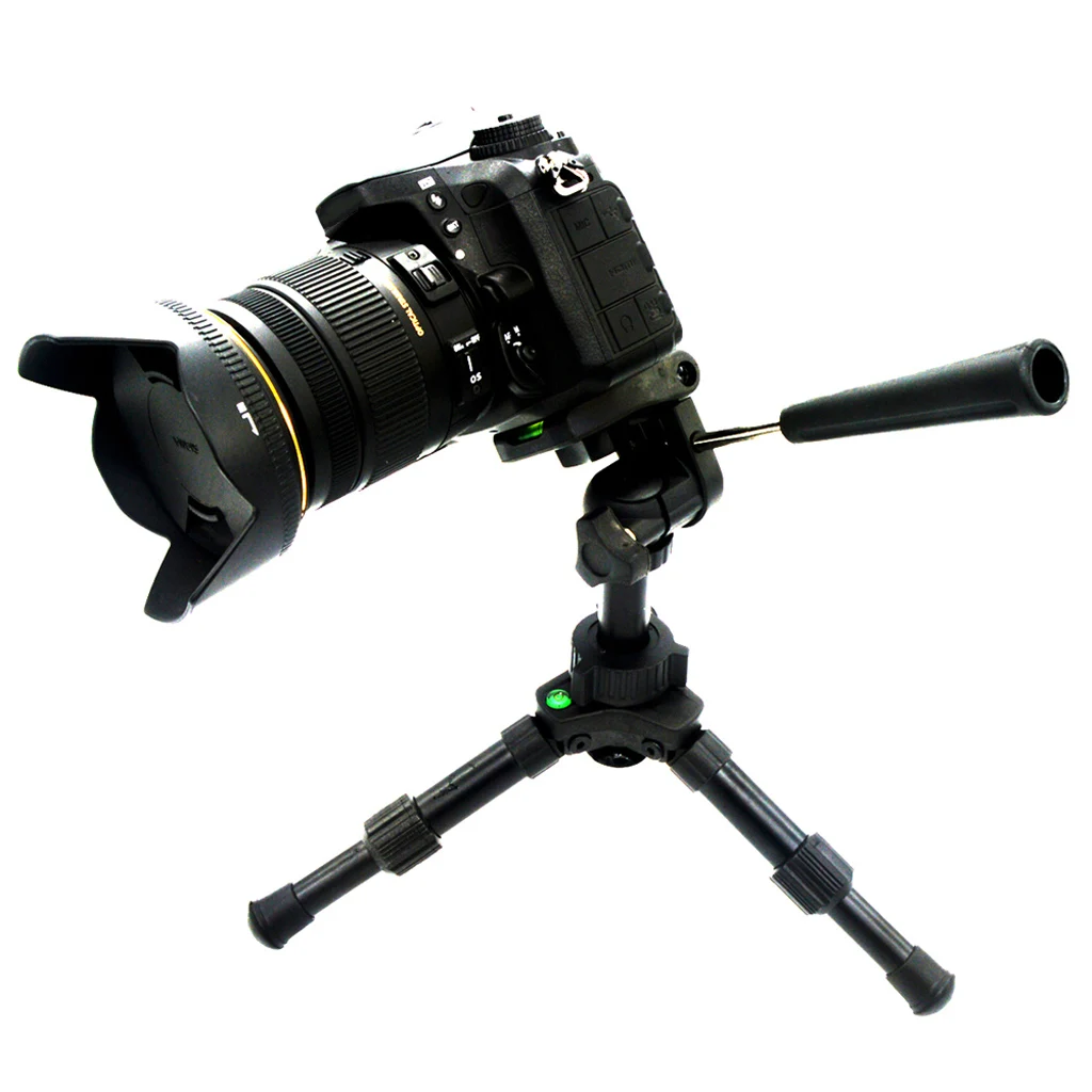Portable Adjustable Folding Tripod Compact Desktop Macro Mini Tripod for Canon DSLR Camera