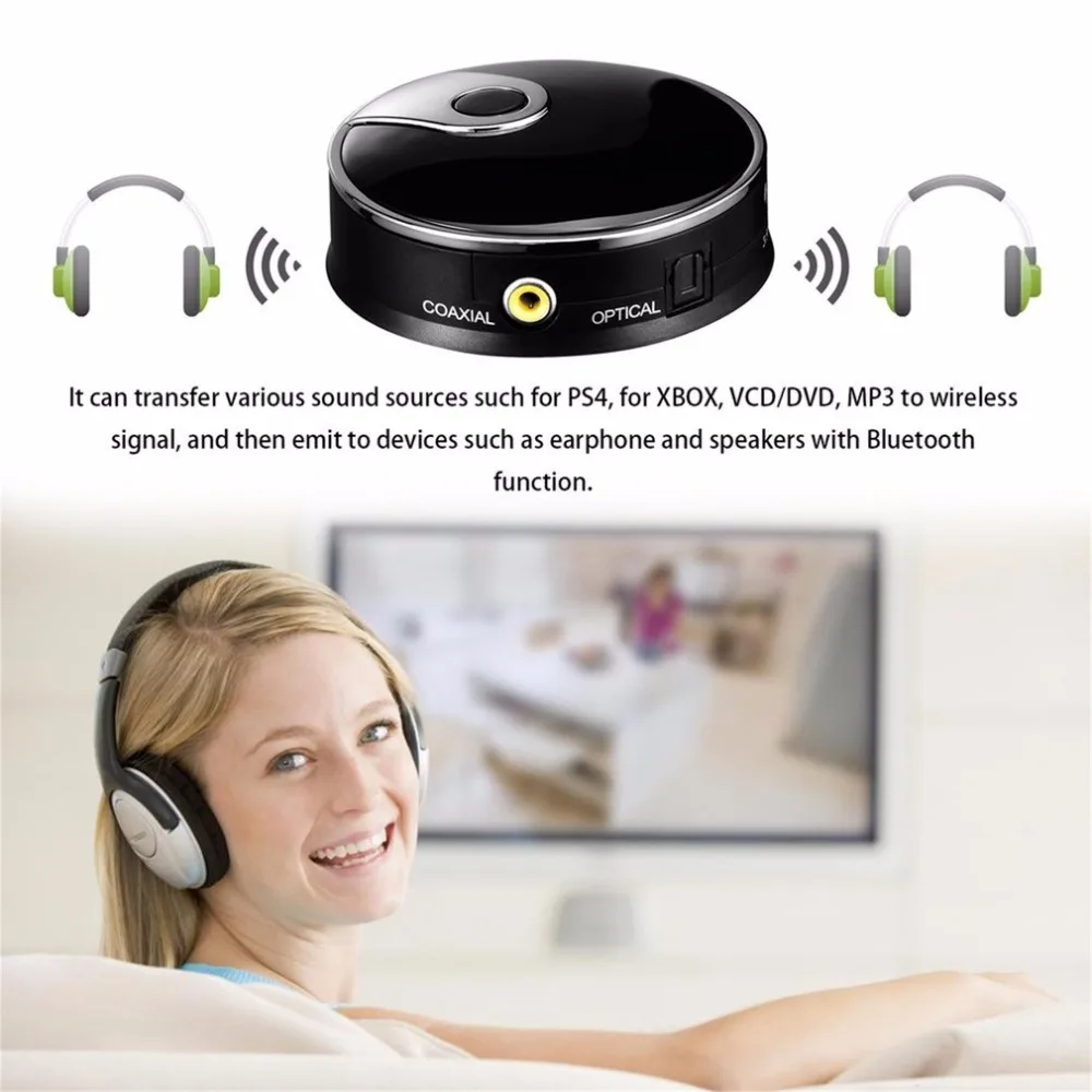 3,5 мм AUX беспроводной Bluetooth V4.0 передатчик аудио стерео музыка дома оптический Coaxia для Смарт ТВ игровая коробка динамик