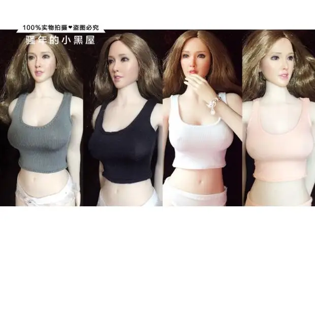 

MagiDeal 1/6 Female Vest Weskit Waistcoat for 12'' Phicen Action Figure Doll