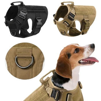 

Military Tactical Dog Harness German Shepherd Pet Dog Vest Adjustable Pet Chest Strap Dog Harness Collar For Small Large Dogs