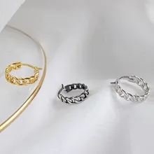 Серьги из стерлингового серебра S925, минималистичные, индивидуальные и модные, студенческие серебряные ювелирные изделия, Винтажные серьги-цепочки, женские серьги