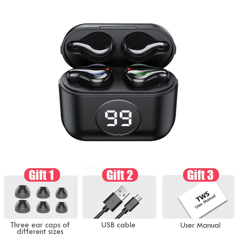 Bluetooth 5 0 Earphones 2200mAh Charging Box Wireless Headphone 9D Stereo Sports Waterproof Earbuds Headsets For smart Phone