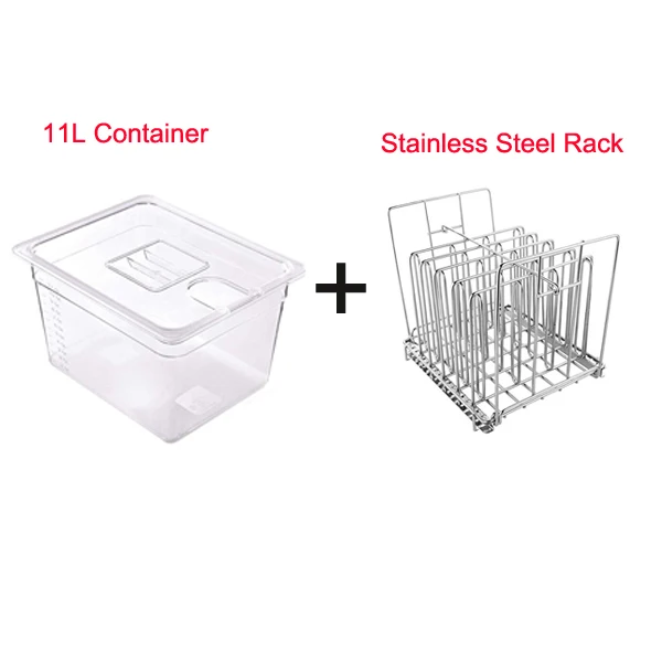 11LandRack JUSTBUY Sous Vide контейнер с крышкой 11Л резервуар для воды Ванна для циркулятора Sous Vide кулинарная погружная Мультиварка - Цвет: 11LandRack