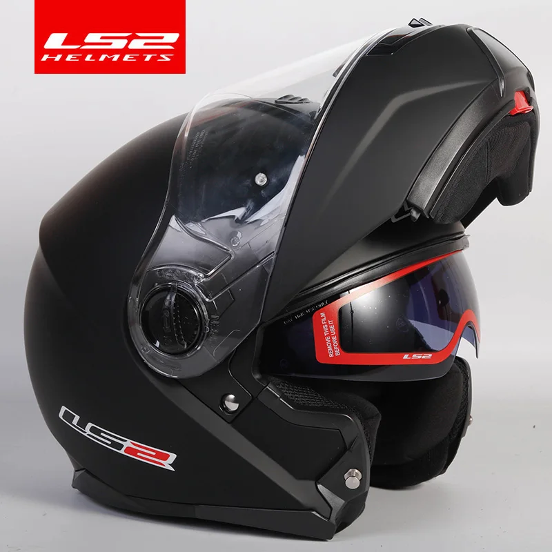 1 LS2 стробоскоп флип-ап мото rcycle шлем ls2 FF325 модульный двойной объектив козырек capacete cascos moto шлем DOT утвержден - Цвет: 1