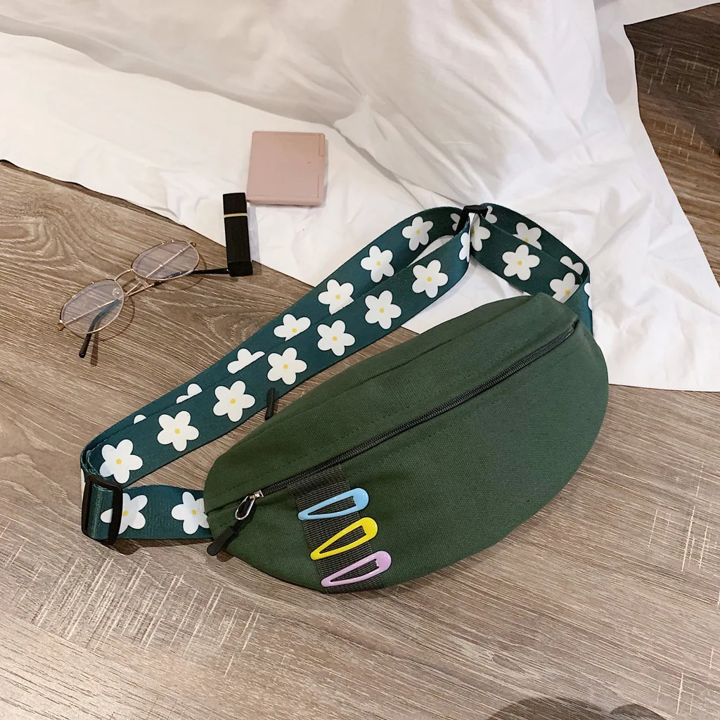 Женская сумка nerka Fanny Pack полотняная поясная сумка Милая шпилька для волос пояс кошелек сумка Harajuku сумка через плечо для женщин нагрудные сумки nerka damска