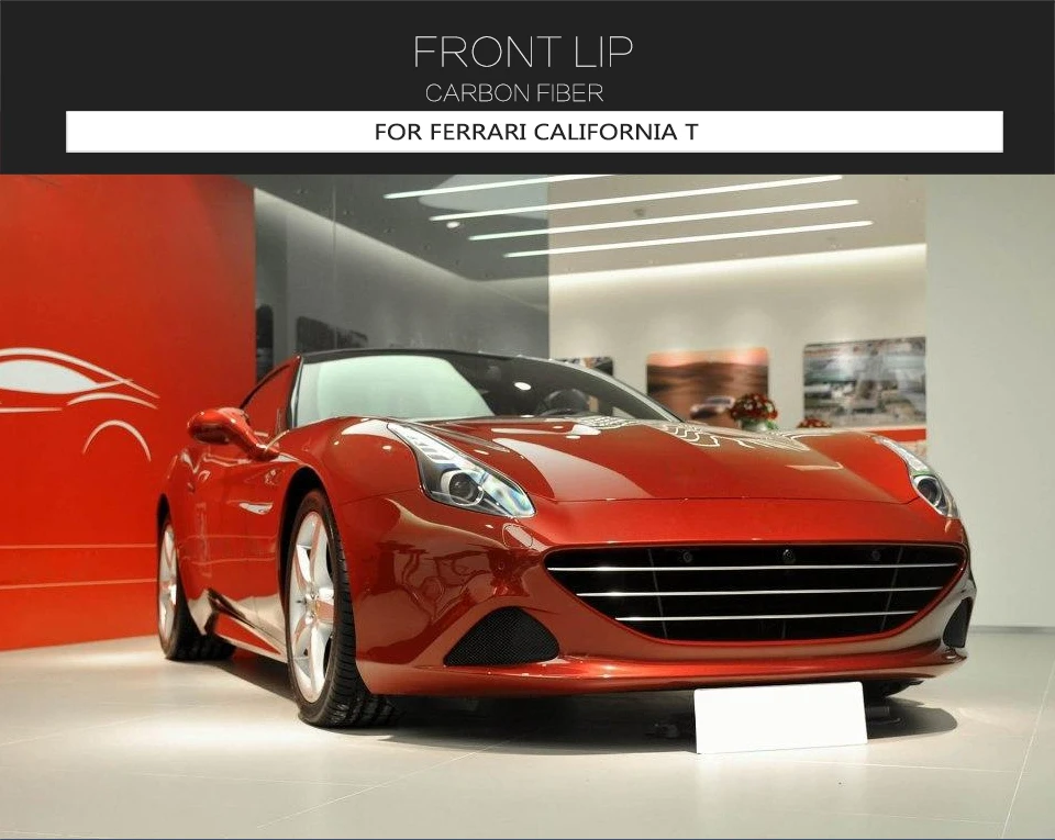 Автомобильный передний бампер для губ диффузоры рассеиватели для Ferrari California T- углеродного волокна
