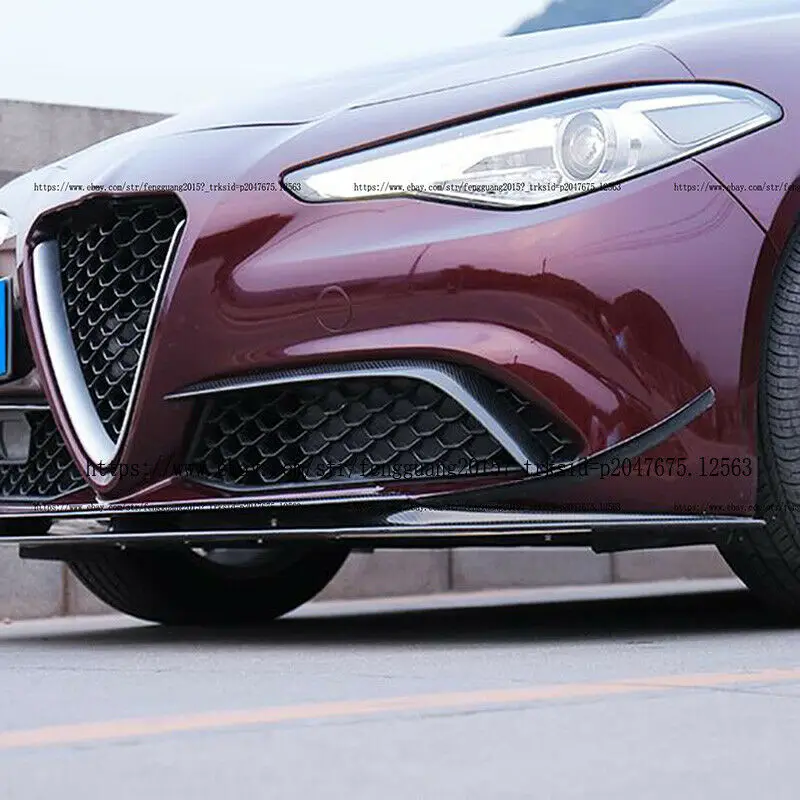 Для Alfa Romeo Giulia углеродное волокно Передняя Нижняя решетка литья спойлер автомобильные аксессуары модификация автомобиля